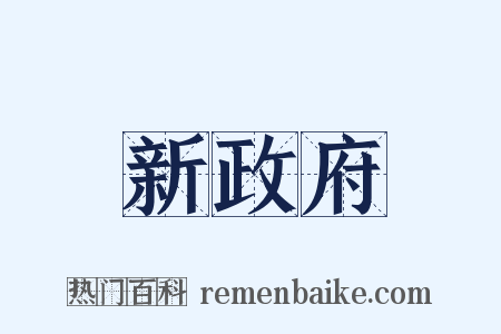 新政府是什么意思的图片